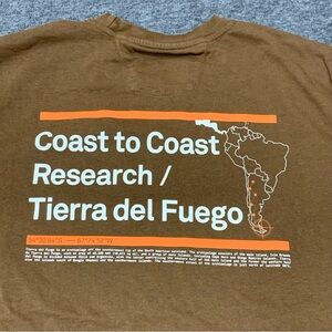 Hallinger Tierra Del Fuego Argentina Brown Tee Size‎ Medium Relaxed Fit